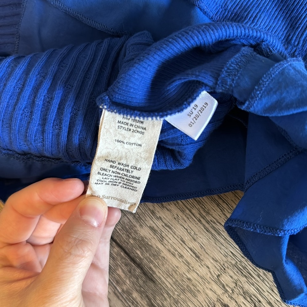Soft Surroundings Blue Tank Top - Picture 4 of 4